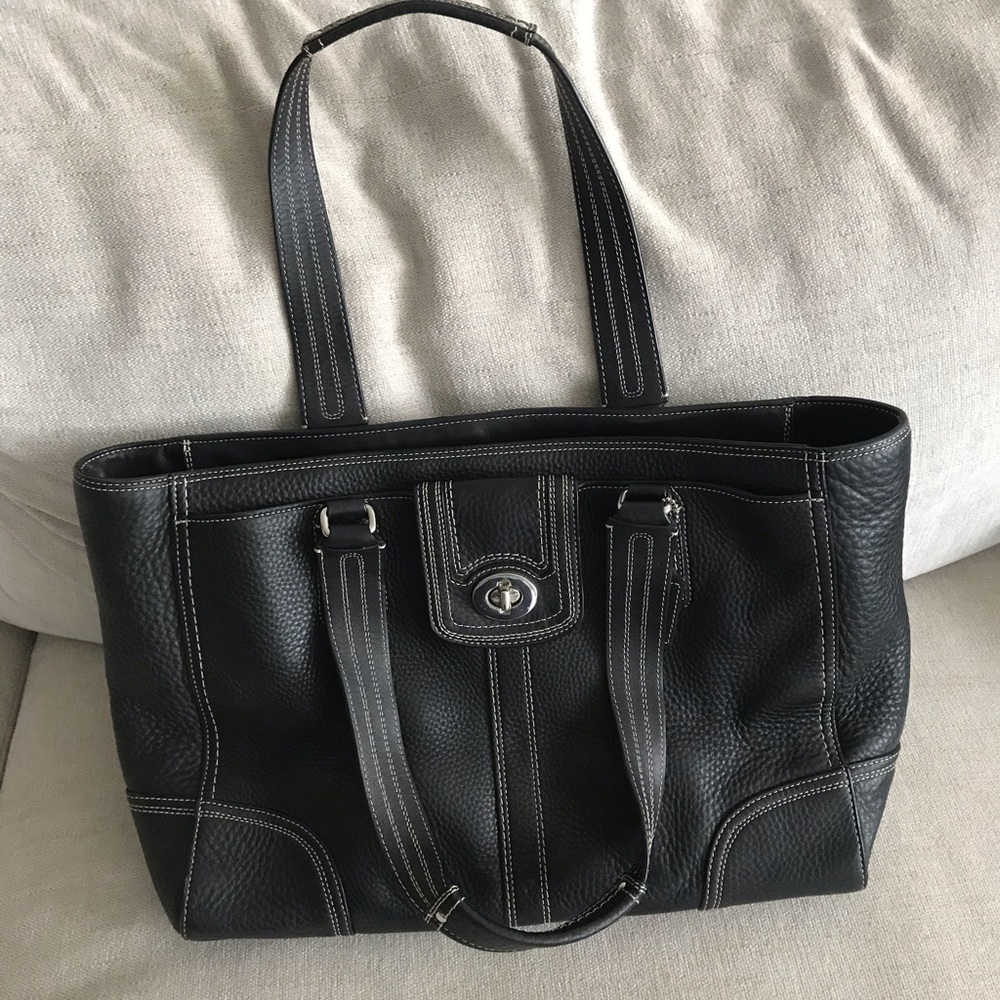 Black coach work bag
